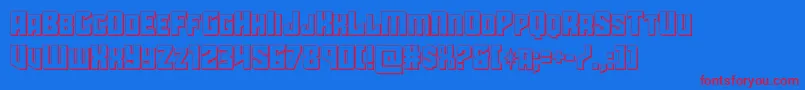 starguard3d Font – Red Fonts on Blue Background