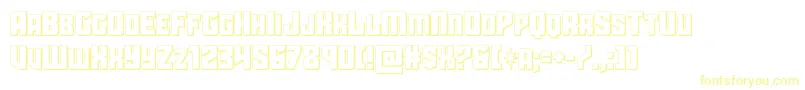 starguard3d Font – Yellow Fonts on White Background