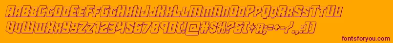 More about starguard3dital Font starguard3dital Font – Purple Fonts on Orange Background