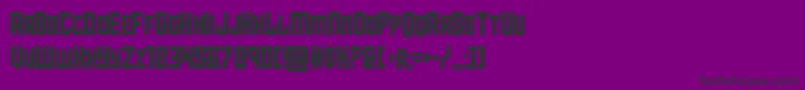 starguardcond Font – Black Fonts on Purple Background