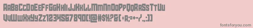 starguardcond Font – Gray Fonts on Pink Background