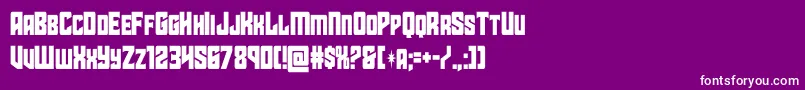 starguardcond Font – White Fonts on Purple Background