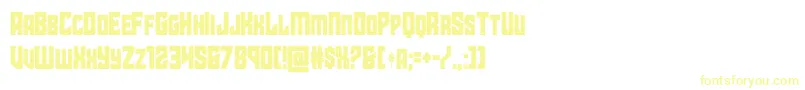 starguardcond Font – Yellow Fonts on White Background