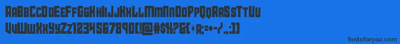 starguardcond Font – Black Fonts on Blue Background