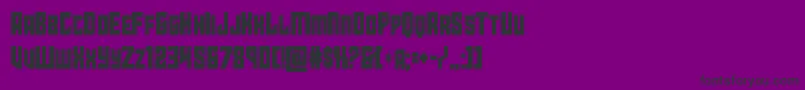 starguardcond Font – Black Fonts on Purple Background