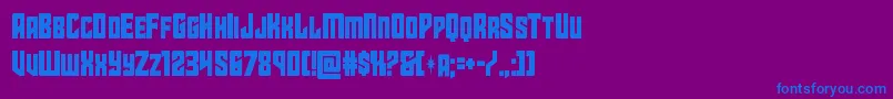 starguardcond Font – Blue Fonts on Purple Background