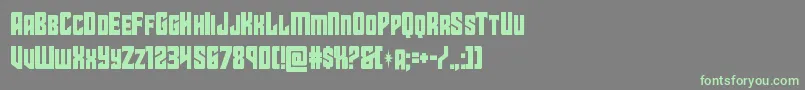 starguardcond Font – Green Fonts on Gray Background