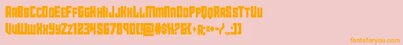 starguardcond Font – Orange Fonts on Pink Background