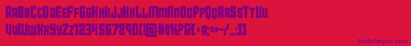 starguardcond Font – Purple Fonts on Red Background