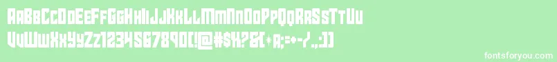 starguardcond Font – White Fonts on Green Background