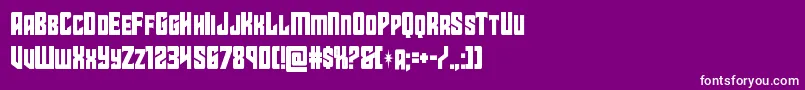 starguardcond Font – White Fonts on Purple Background