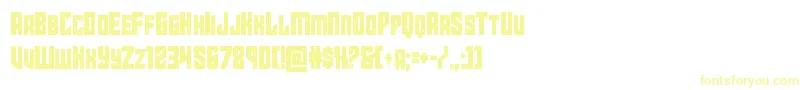 starguardcond Font – Yellow Fonts on White Background