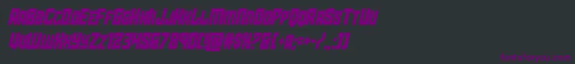 Шрифт starguardcondital – фиолетовые шрифты на чёрном фоне