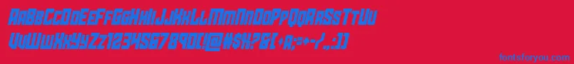 starguardcondital-fontti – siniset fontit punaisella taustalla