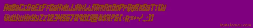 starguardcondital Font – Brown Fonts on Purple Background