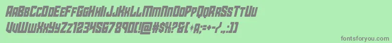 starguardcondital Font – Gray Fonts on Green Background