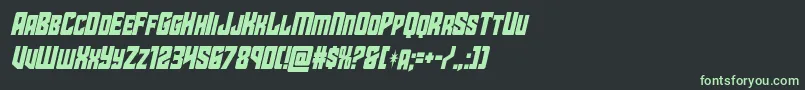 starguardcondital Font – Green Fonts on Black Background