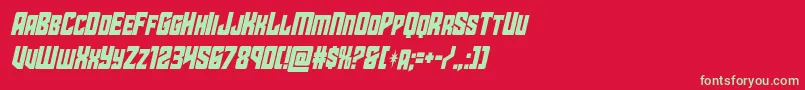 starguardcondital Font – Green Fonts on Red Background