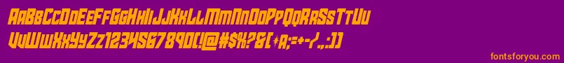 starguardcondital Font – Orange Fonts on Purple Background