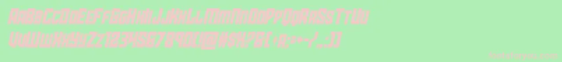 starguardcondital-fontti – vaaleanpunaiset fontit vihreällä taustalla