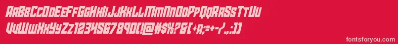 starguardcondital Font – Pink Fonts on Red Background