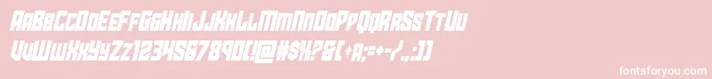 starguardcondital Font – White Fonts on Pink Background