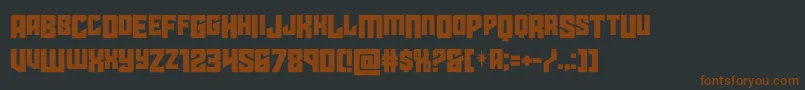 starguarddropcase Font – Brown Fonts on Black Background