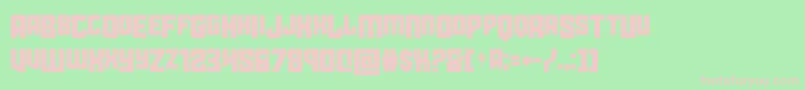 starguarddropcase Font – Pink Fonts on Green Background