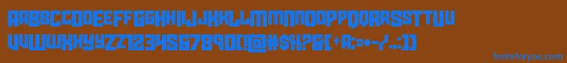 starguarddropcase Font – Blue Fonts on Brown Background