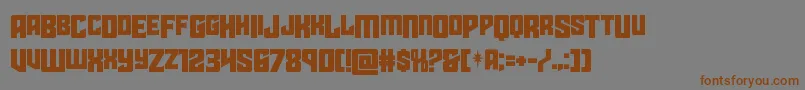 starguarddropcase Font – Brown Fonts on Gray Background