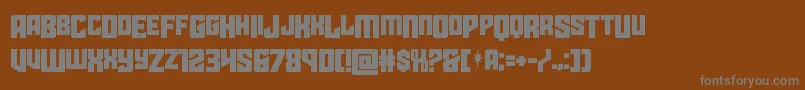 starguarddropcase Font – Gray Fonts on Brown Background