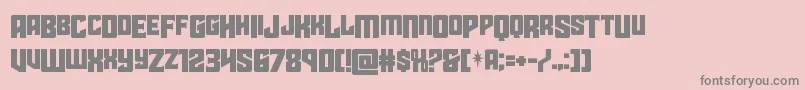 starguarddropcase Font – Gray Fonts on Pink Background