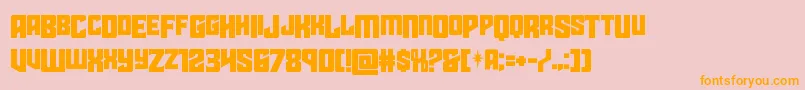 starguarddropcase Font – Orange Fonts on Pink Background