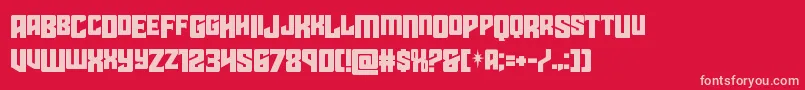 starguarddropcase Font – Pink Fonts on Red Background