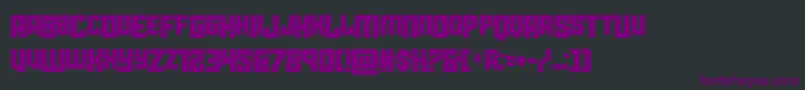 starguarddropcase Font – Purple Fonts on Black Background