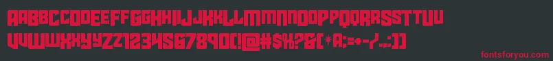 starguarddropcase Font – Red Fonts on Black Background