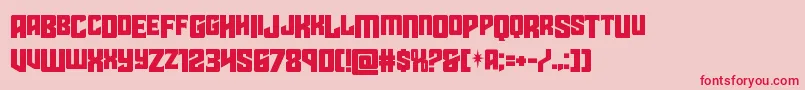 Шрифт starguarddropcase – красные шрифты на розовом фоне