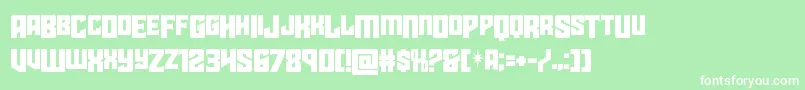 starguarddropcase Font – White Fonts on Green Background