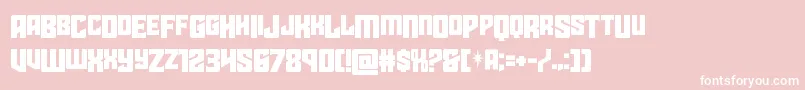 starguarddropcase Font – White Fonts on Pink Background