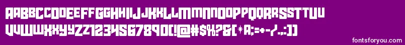 starguarddropcase Font – White Fonts on Purple Background