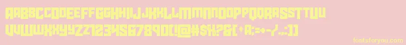 starguarddropcase Font – Yellow Fonts on Pink Background