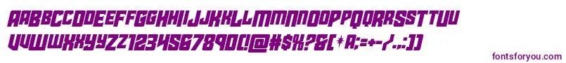 starguarddropcaseital Font – Purple Fonts on White Background
