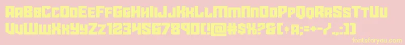 starguardexpand Font – Yellow Fonts on Pink Background