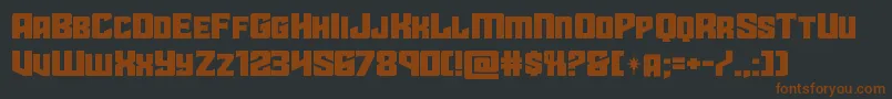 starguardexpand Font – Brown Fonts on Black Background