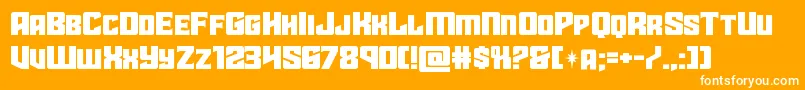 starguardexpand Font – White Fonts on Orange Background