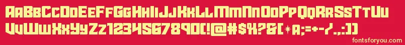 starguardexpand Font – Yellow Fonts on Red Background