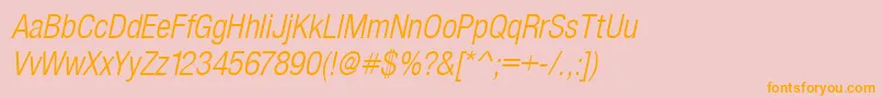 Más sobre la fuente SansLightCond.Italic fuente SansLightCond.Italic – Fuentes Naranjas Sobre Fondo Rosa