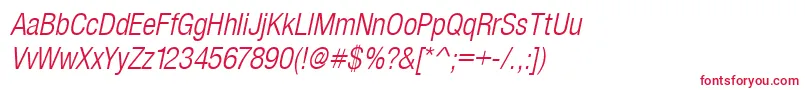 SansLightCond.Italic Font – Red Fonts