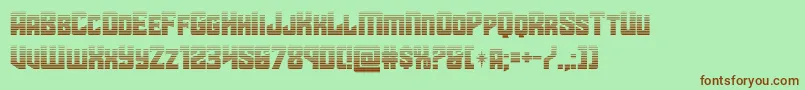 starguardgrad Font – Brown Fonts on Green Background