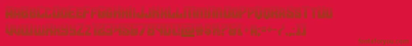 starguardgrad Font – Brown Fonts on Red Background